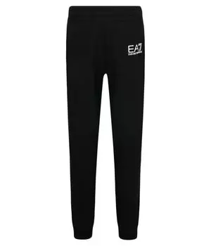 Спортивные брюки детские Ea7 с логотипом бренда, черный
