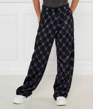 Спортивные брюки детские Hugo Kids свободного кроя с принтом, черный