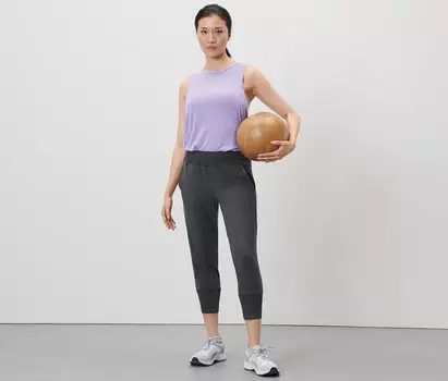 Спортивные брюки длиной 3/4 Tchibo, антрацит пестрый