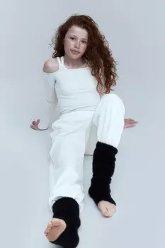 Спортивные брюки для бега H&M, бежевый