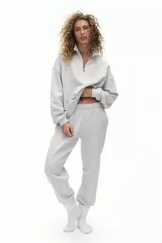 Спортивные брюки для бега из материала drymove H&M, серый