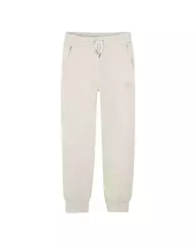 Спортивные брюки для девочек в однотонном белом цвете BOSS Kidswear, белый