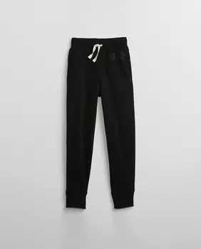 Спортивные брюки для мальчика с кулиской на талии Gap, черный