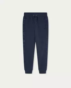 Спортивные брюки для мальчика с тесьмой-логотипом по бокам Hackett, синий