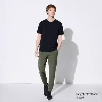 Спортивные брюки DRY-EX Ultra Elastic Joggers UNIQLO, оливково-зеленый
