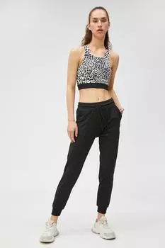 Спортивные брюки-джоггеры с карманом на поясе Koton, черный