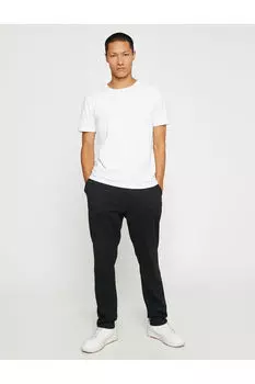 Спортивные брюки-джоггеры с кружевной талией Koton, черный