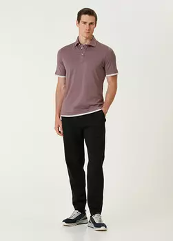 Спортивные брюки-джоггеры с кулиской на талии Brunello Cucinelli, черный