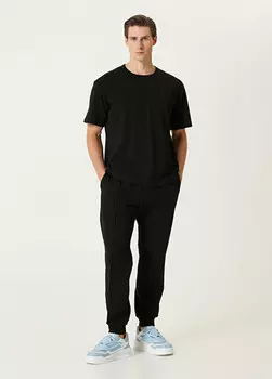 Спортивные брюки-джоггеры с логотипом Versace, черный