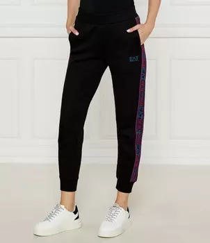 Спортивные брюки EA7 Slim Fit, черный