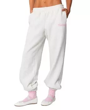 Спортивные брюки Edikted Sasha с бантом, серый