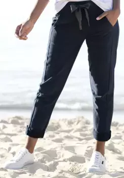 Спортивные брюки Elbsand "Brinja" с логотипом на поясе и карманах, спортивные брюки, брюки для отдыха, цвет морской волны