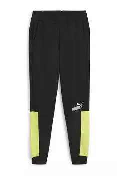 Спортивные брюки Ess+ в стиле колор-блок Puma, черный