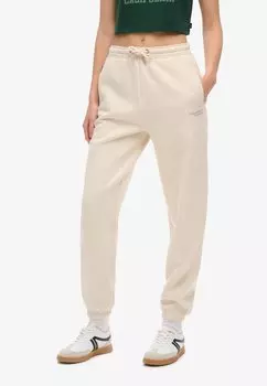 Спортивные брюки ESSENTIAL LOGO CUFFED JOGGERS Superdry, бежевый