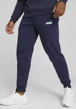 Спортивные брюки ESSENTIALS+ MIT ZWEIFARBIGEM LOGO Puma, темно-синие