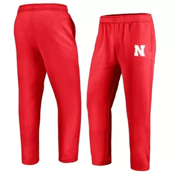 Спортивные брюки Fanatics Branded Nebraska Huskers, алый
