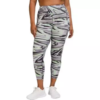 Спортивные брюки Fast And Free женские, цветной узор/PAWM Lululemon, Pattern Color/PAWM