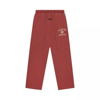 Спортивные брюки Fear of God Essentials Fleece Relaxed Sweatpants 'Crimson', красный