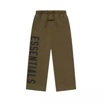 Спортивные брюки Fear of God Essentials Kids Fleece Relaxed Sweatpant Olive, зеленый