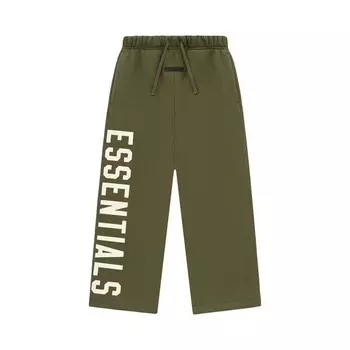Спортивные брюки Fear of God Essentials Kids Fleece Relaxed Sweatpant Military, зеленый