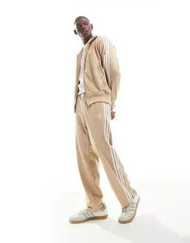 Спортивные брюки Firebird бежевого цвета adidas Originals