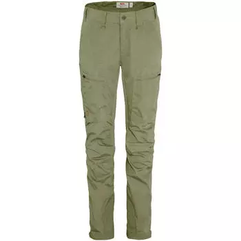 Спортивные брюки FJALLRAVEN Abisko Lite Trekking Trs W, оливково-зеленый