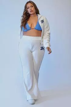 Спортивные брюки FUBU больших размеров Forever 21, белый