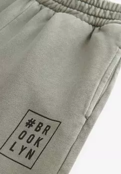 Спортивные брюки GARMENT DYED JOGGERS-REGULAR FIT Next, серый