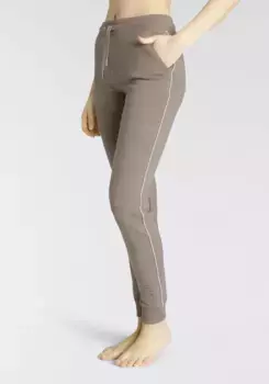 Спортивные брюки H.I.S с боковой окантовкой и карманами, костюм для отдыха, цвет Camelfarben