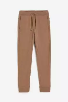 Спортивные брюки H&M Cotton, коричневый