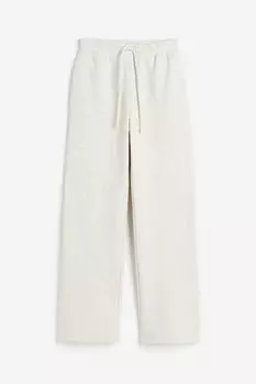 Спортивные брюки H&M Wide-cut, кремовый