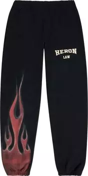 Спортивные брюки Heron Preston Heron Law Flames Sweatpants 'Black', черный