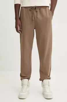 Спортивные брюки Herschel из хлопка, коричневый