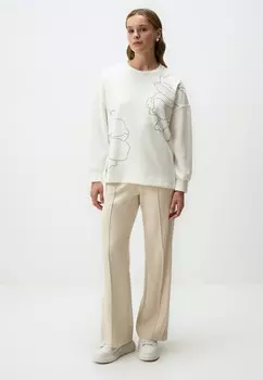 Спортивные брюки HIGH WAIST WIDE LEG SLIT COMFORTABLE Jimmy Key, бежевый