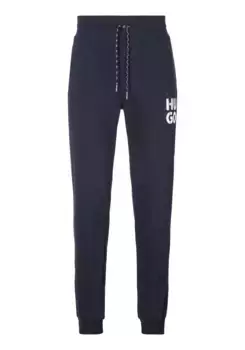 Спортивные брюки HUGO Underwear с фирменной этикеткой, синий