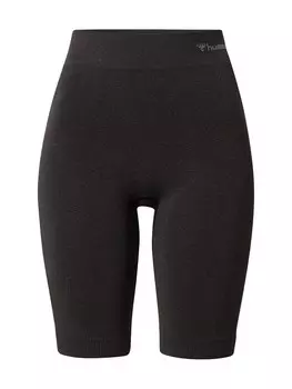 Спортивные брюки Hummel Skinny Workout Pants Ci, пятнистый черный