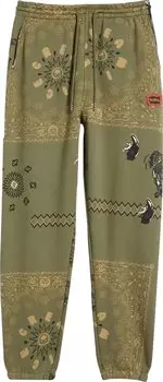 Спортивные брюки Icecream Gasoline Sweatpant 'Deep Lichen Green', зеленый