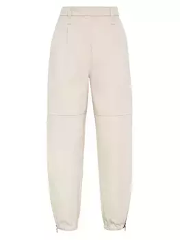 Спортивные брюки из денима Dyed Couture с монили Brunello Cucinelli, цвет lessive