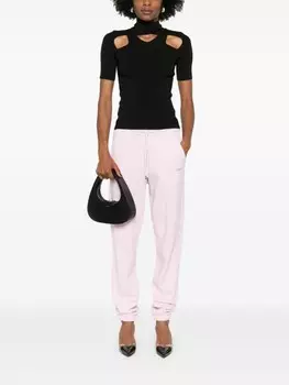 Спортивные брюки из джерси с логотипом Coperni, розовый