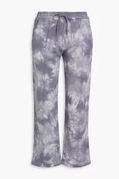 Спортивные брюки из французского хлопка, окрашенные в технике тай-дай Etre Cecile, антрацит