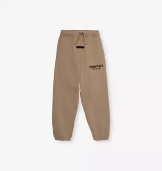 Спортивные брюки из хлопчатобумажной смеси с завязками на поясе, прорезиненные, с фирменной символикой, для детей от 2 до 16 лет Fear Of God Essentials, желтый