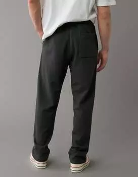 Спортивные брюки из хлопка AE American Eagle Outfitters, черный