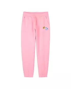 Спортивные брюки из хлопка для девочек с карманами Kenzo Kids, цвет Rosa