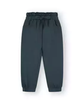 Спортивные брюки из хлопка для девочек темно-серого цвета Canada House, темно-серый
