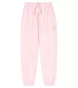 Спортивные брюки из хлопка для лица Acne Studios Kids, розовый