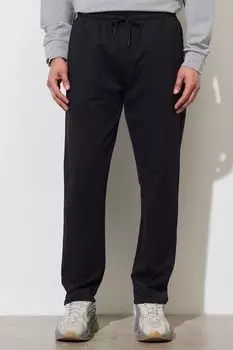 Спортивные брюки из хлопка и шнурков Ac&Co, черный