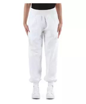 Спортивные брюки из хлопка и вискозы с вышитым логотипом Calvin Klein Jeans, белый