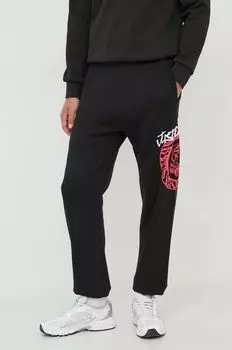 Спортивные брюки из хлопка Just Cavalli, черный