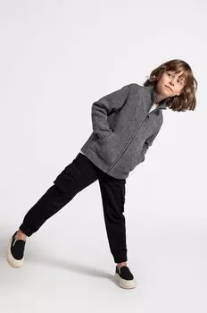 Спортивные брюки из хлопка крокодила для мальчиков и девочек Coccodrillo, черный