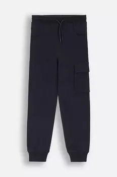 Спортивные брюки из хлопка крокодила для мальчиков и девочек Coccodrillo, темно-синий